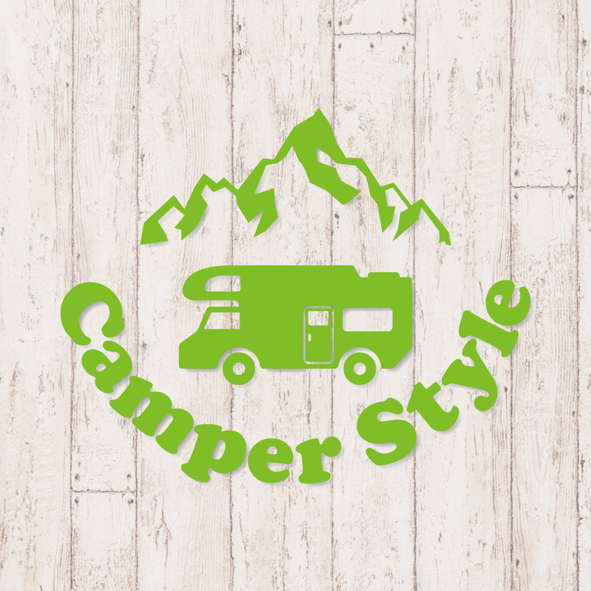キャンパースタイル バンライフ《Camper Style Vanlife》カッティングステッカー マスカット
