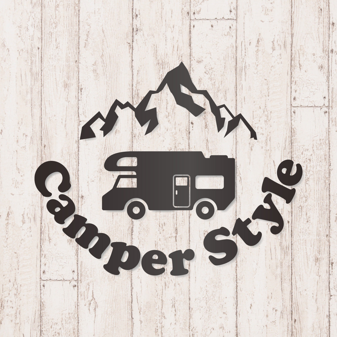 キャンパースタイル バンライフ カッティングステッカー《Camper Style 