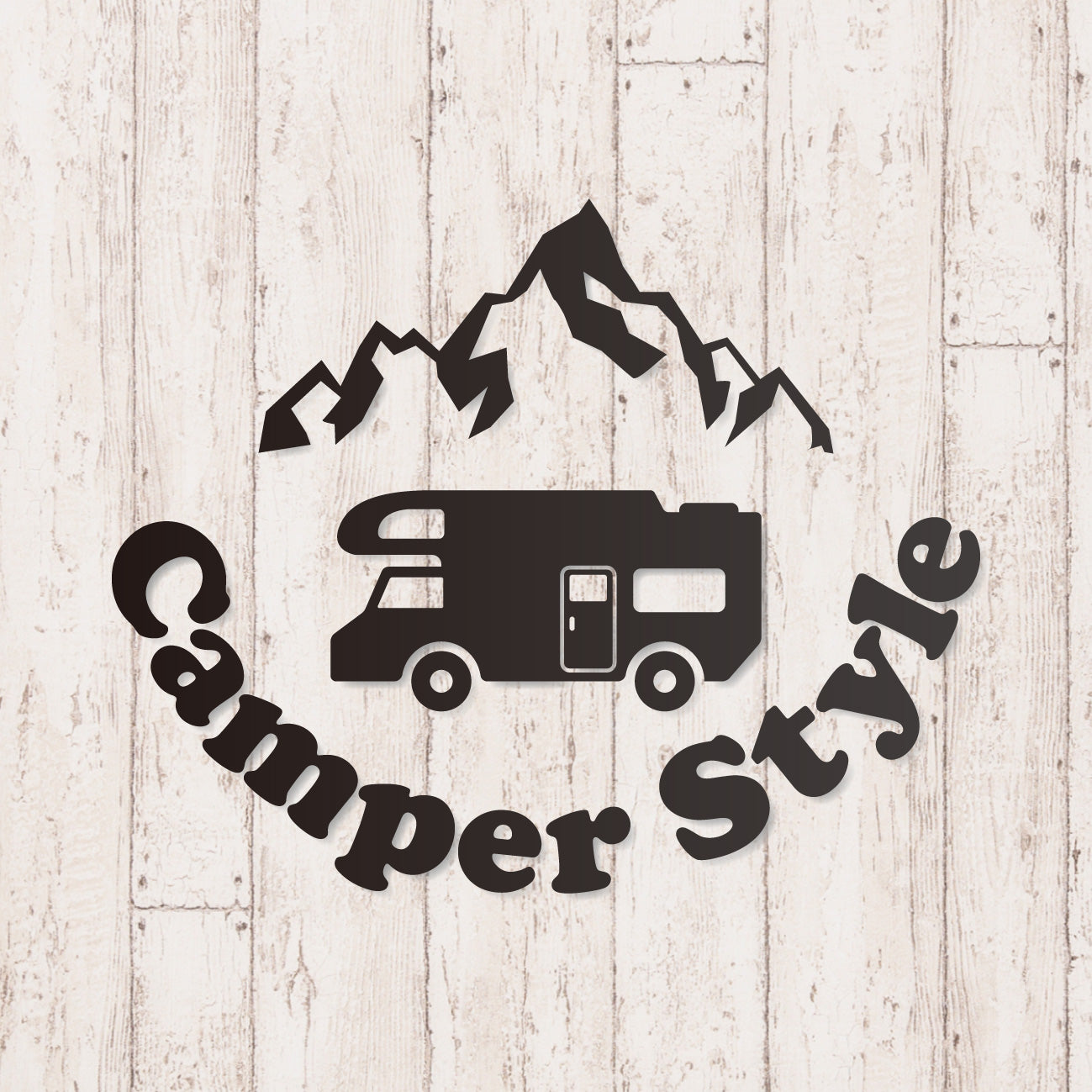 キャンパースタイル バンライフ カッティングステッカー《Camper Style 