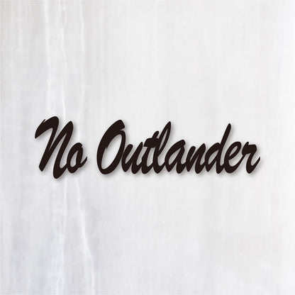 アウトランダー《No Outlander, No Life》カッティングステッカー ブラック