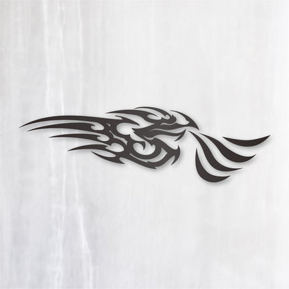 トライバルドラゴン《Tribal Dragon》カッティングステッカー ガンメタリック