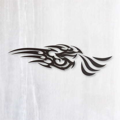 トライバルドラゴン《Tribal Dragon》カッティングステッカー つや消しブラック