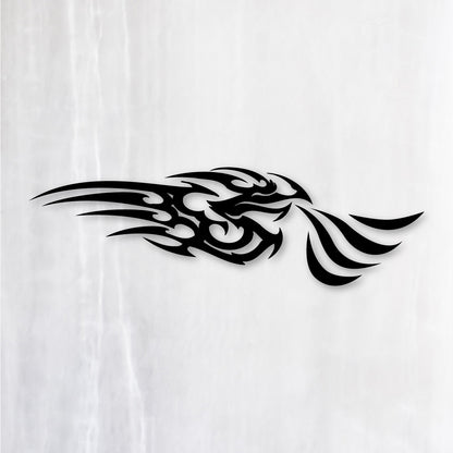 トライバルドラゴン《Tribal Dragon》カッティングステッカー ブラック