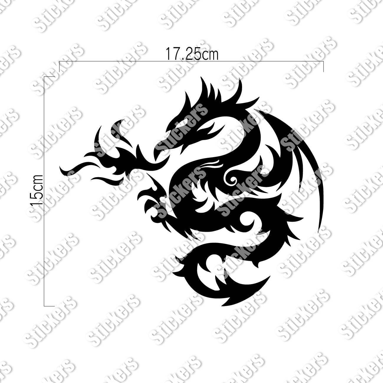 トライバル ドラゴン カッティングステッカー《Tribal Dragon》（超
