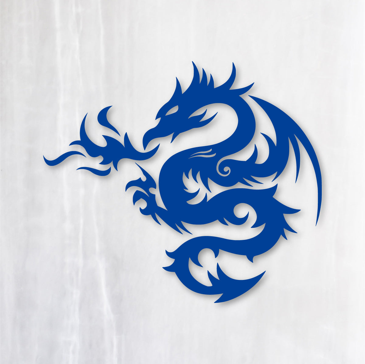トライバル ドラゴン《Tribal Dragon》カッティングステッカー ブルー