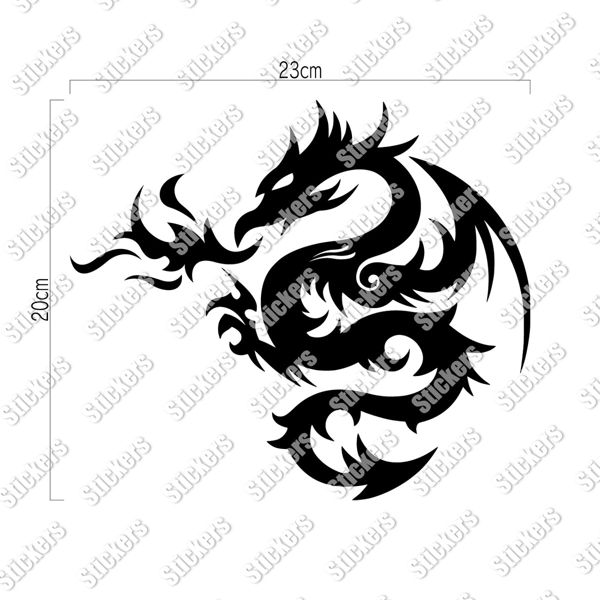 トライバル ドラゴン《Tribal Dragon》カッティングステッカー