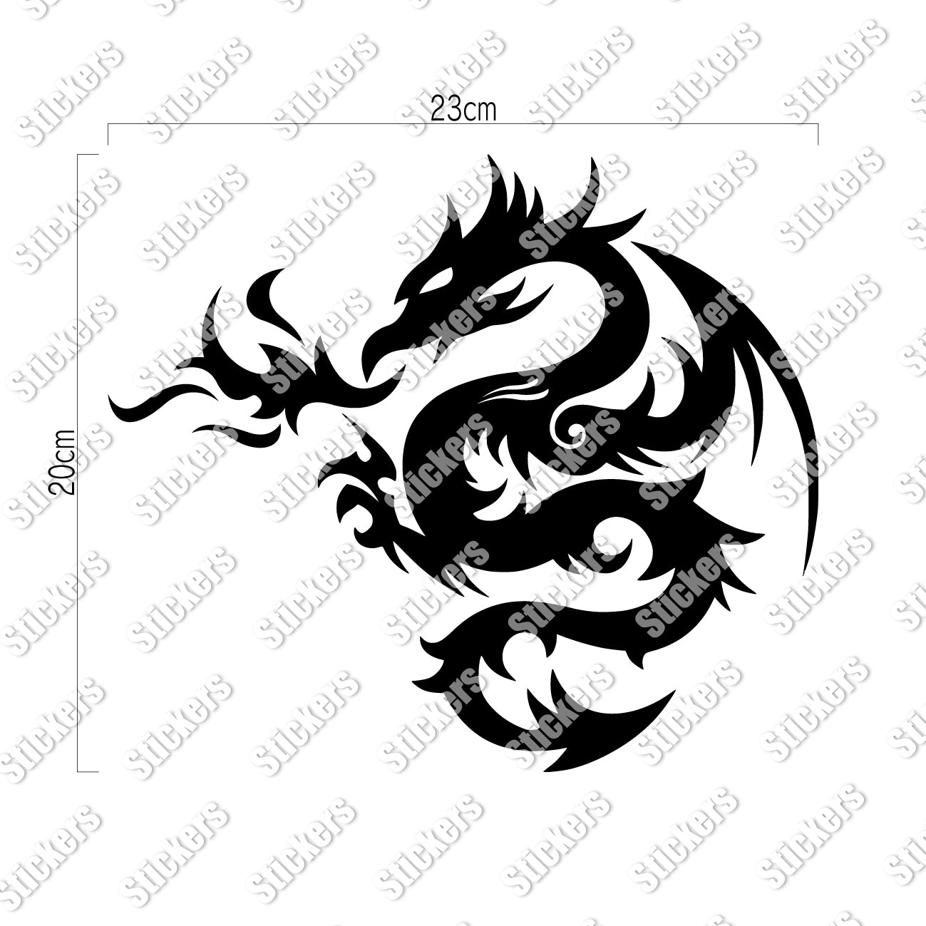 トライバル ドラゴン カッティングステッカー《Tribal Dragon》（超