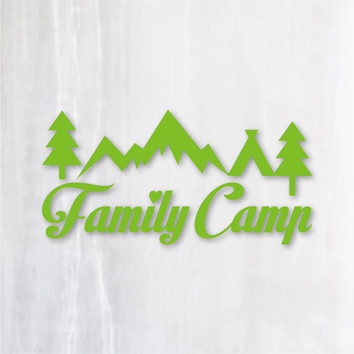 ファミリーキャンプ《Family Camp》カッティングステッカー マスカット