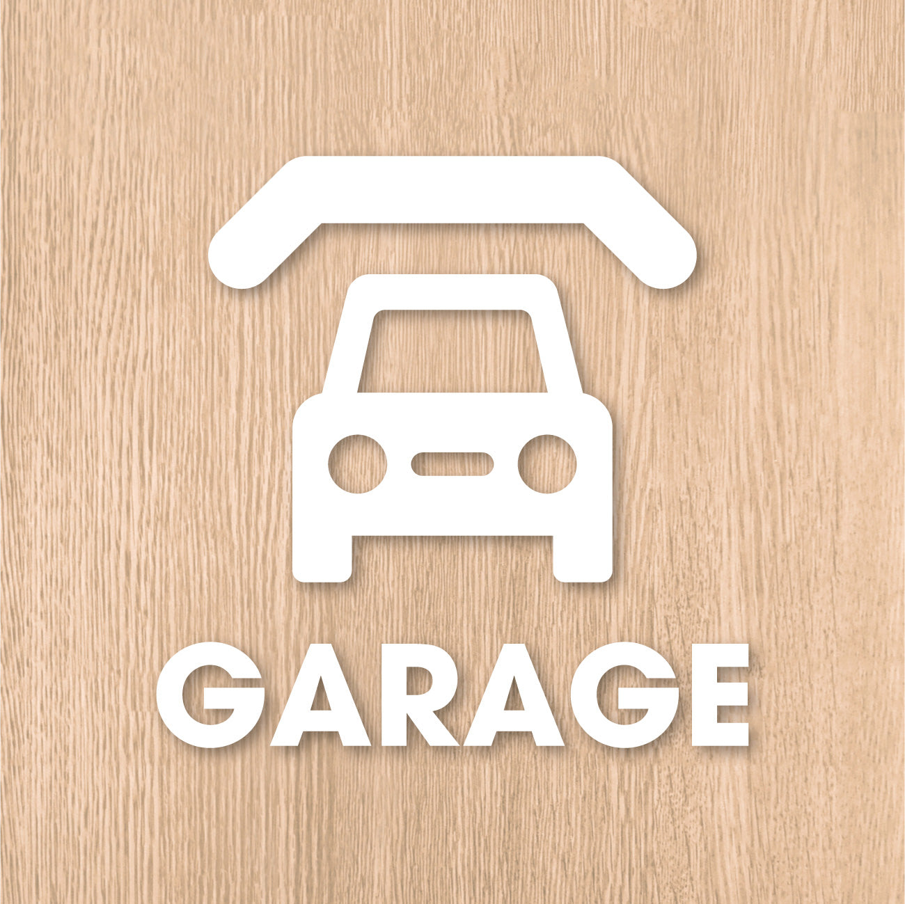ガレージ ピクト カッティングステッカー《GARAGE》（超防水・防