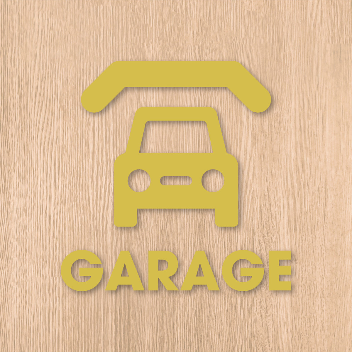 ガレージ ピクト《GARAGE》カッティングステッカー キャメル