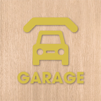 ガレージ ピクト《GARAGE》カッティングステッカー キャメル