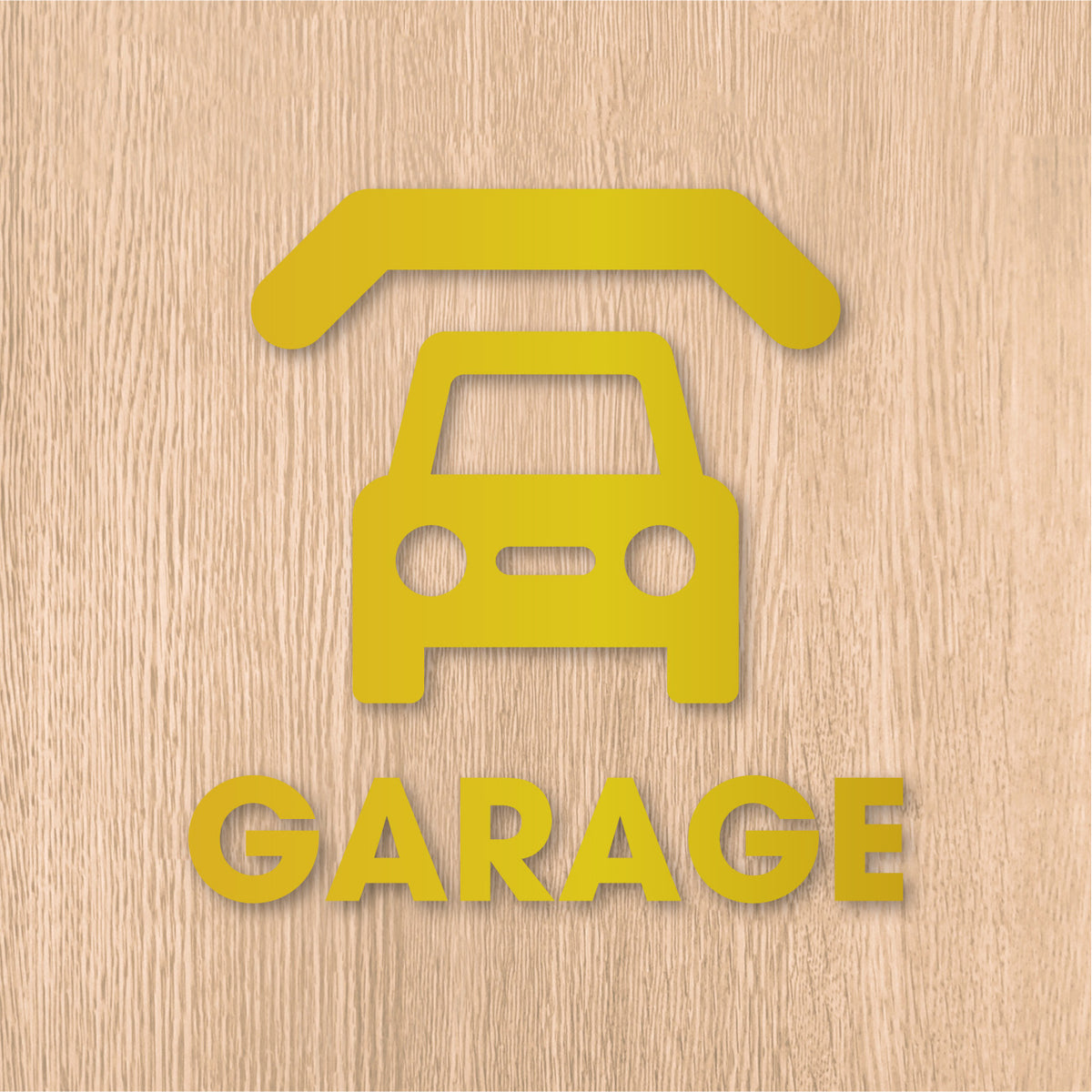 ガレージ ピクト《GARAGE》カッティングステッカー ゴールド