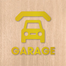 画像をギャラリービューアに読み込む, ガレージ ピクト カッティングステッカー《GARAGE》（超防水・防滴 UVカット 屋外使用可 /C084）
