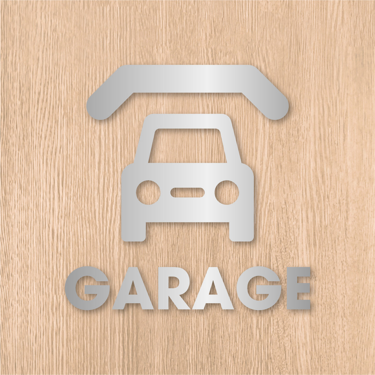 ガレージ ピクト《GARAGE》カッティングステッカー シルバー