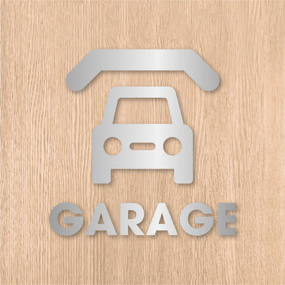 ガレージ ピクト《GARAGE》カッティングステッカー シルバー
