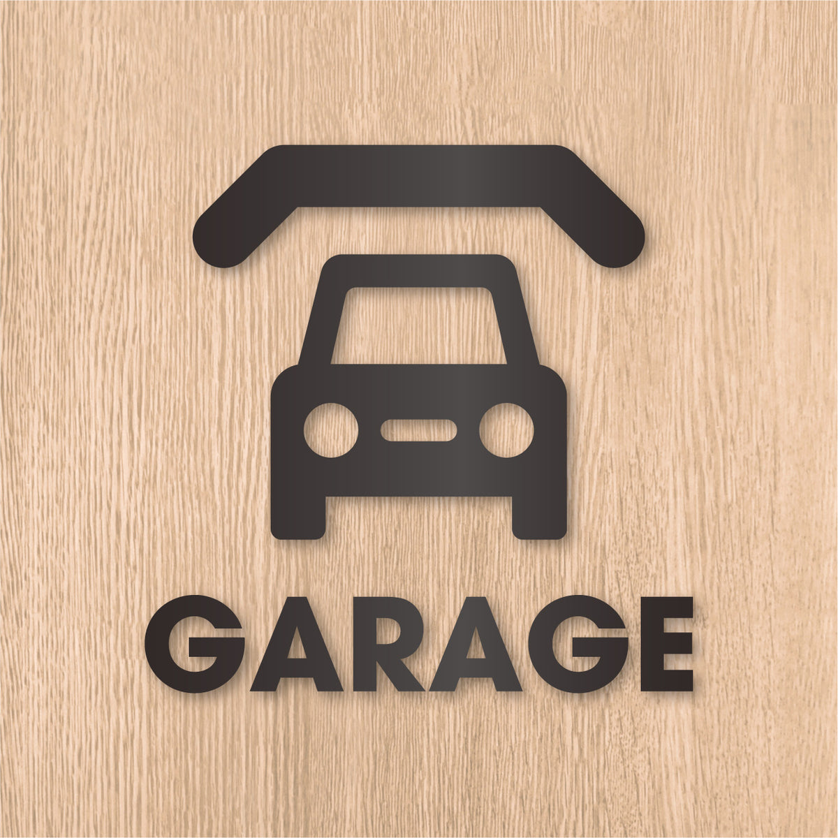 ガレージ ピクト《GARAGE》カッティングステッカー ガンメタリック