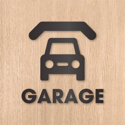 ガレージ ピクト《GARAGE》カッティングステッカー ガンメタリック