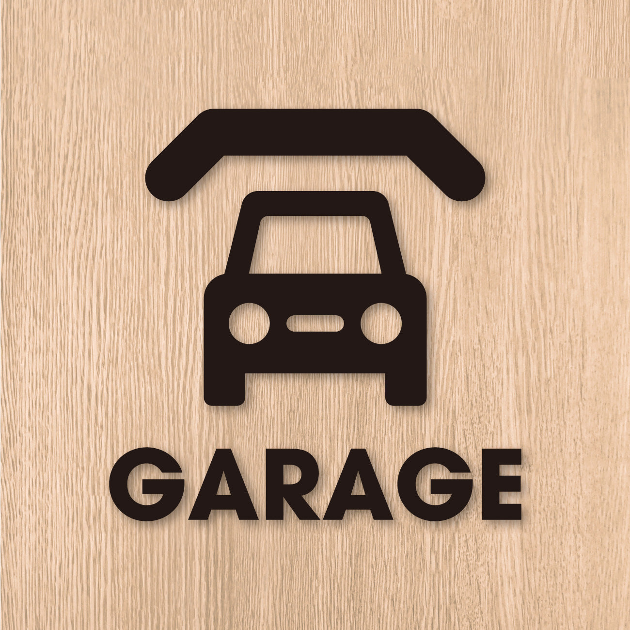 ガレージ ピクト カッティングステッカー《GARAGE》（超防水・防滴 UV 
