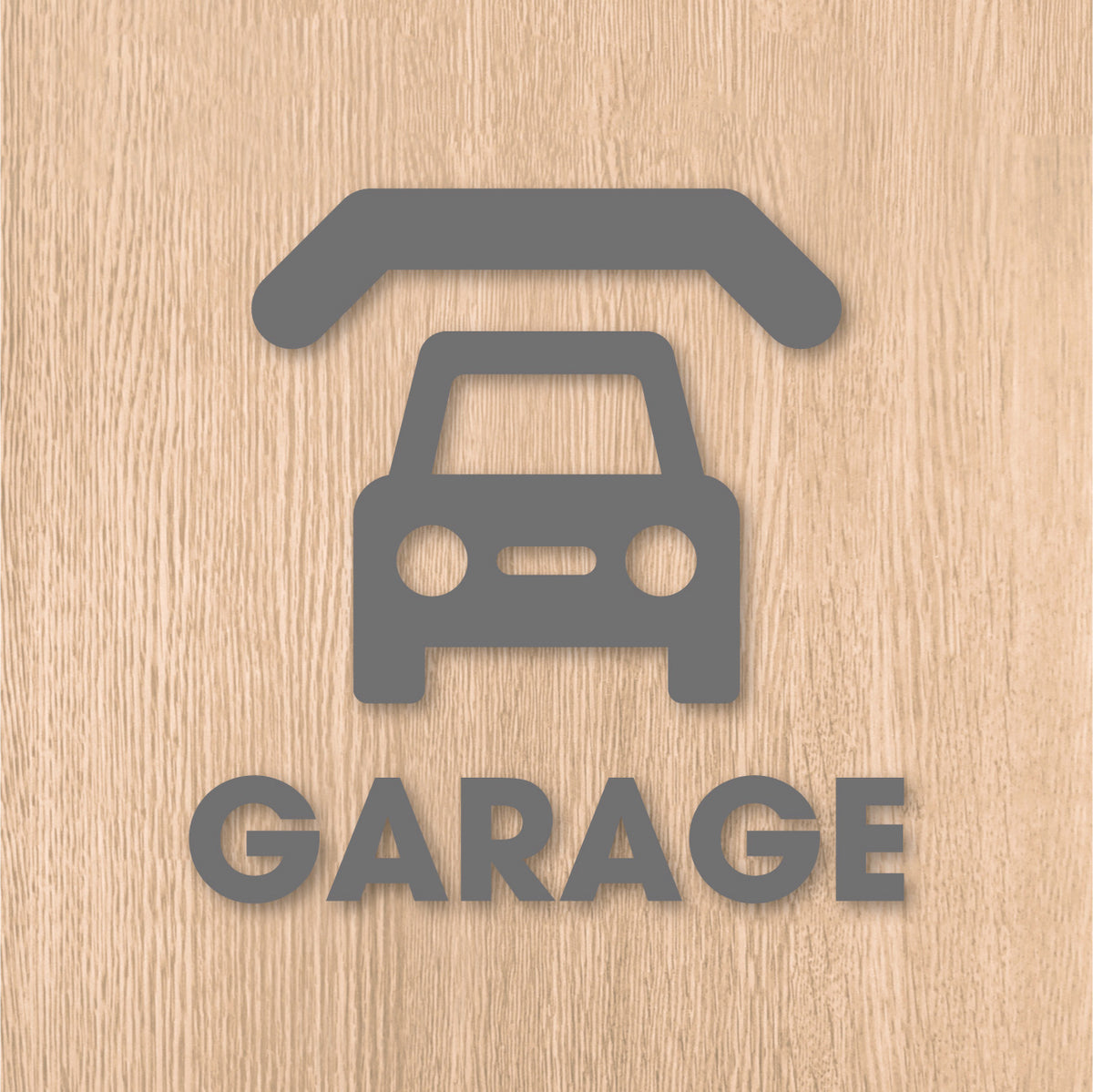 ガレージ ピクト《GARAGE》カッティングステッカー グレー