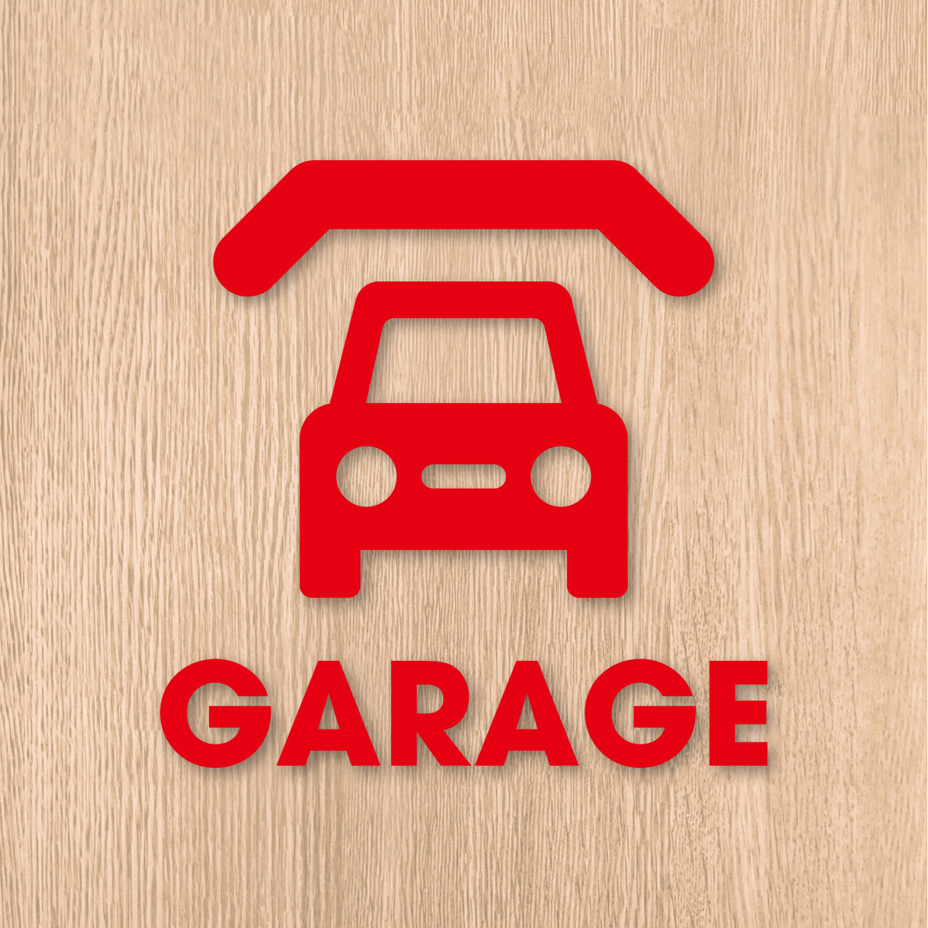 ガレージ ピクト カッティングステッカー《GARAGE》（超防水・防滴 UV 