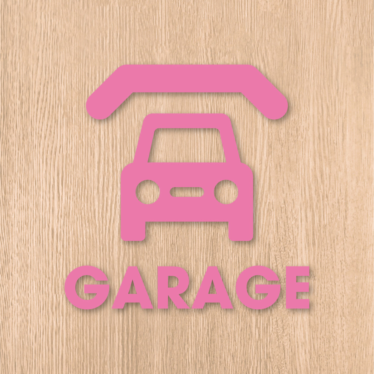 ガレージ ピクト《GARAGE》カッティングステッカー ピンク