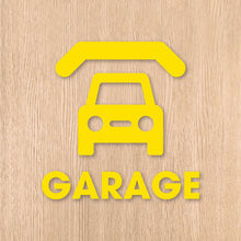 画像をギャラリービューアに読み込む, ガレージ ピクト カッティングステッカー《GARAGE》（超防水・防滴 UVカット 屋外使用可 /C084）
