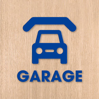 ガレージ ピクト《GARAGE》カッティングステッカー ブルー