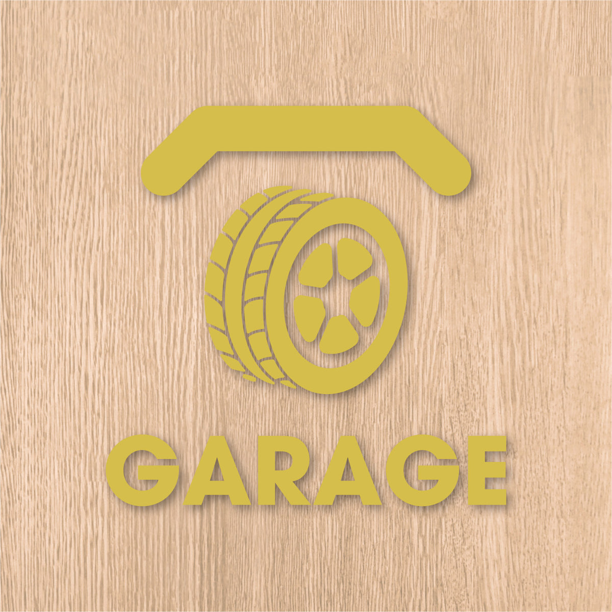 ガレージ ピクト《GARAGE》カッティングステッカー キャメル