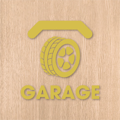 ガレージ ピクト《GARAGE》カッティングステッカー キャメル