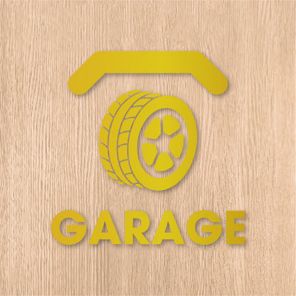 ガレージ ピクト《GARAGE》カッティングステッカー ゴールド