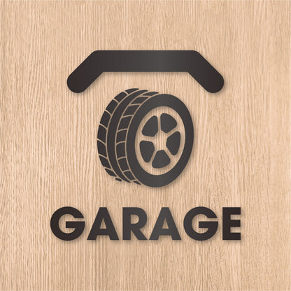 ガレージ ピクト《GARAGE》カッティングステッカー ガンメタリック