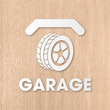 画像をギャラリービューアに読み込む, ガレージ ピクト カッティングステッカー《GARAGE》（超防水・防滴 UVカット 屋外使用可 /C084）
