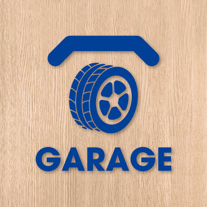 ガレージ ピクト《GARAGE》カッティングステッカー ブルー