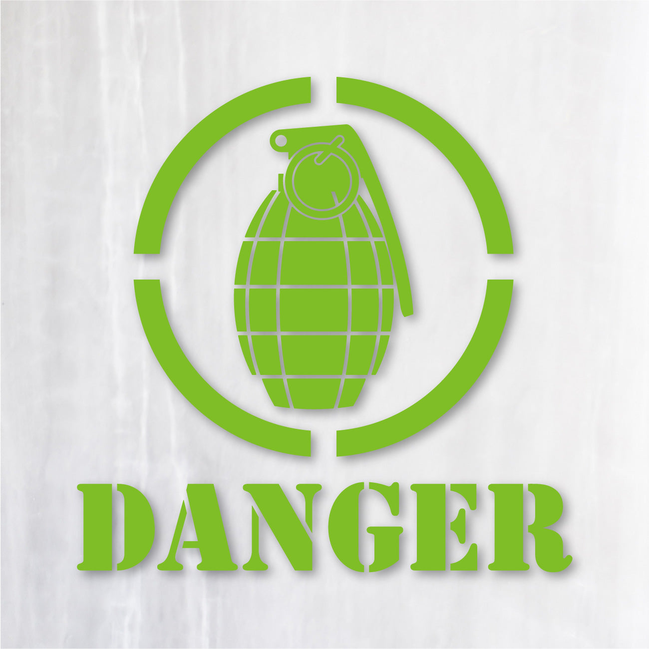 グレネード カッティングステッカー《GRENADE DANGER》超防水・防滴 UV