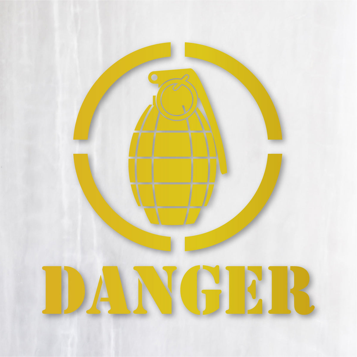 グレネード《GRENADE DANGER》カッティングステッカー ゴールド