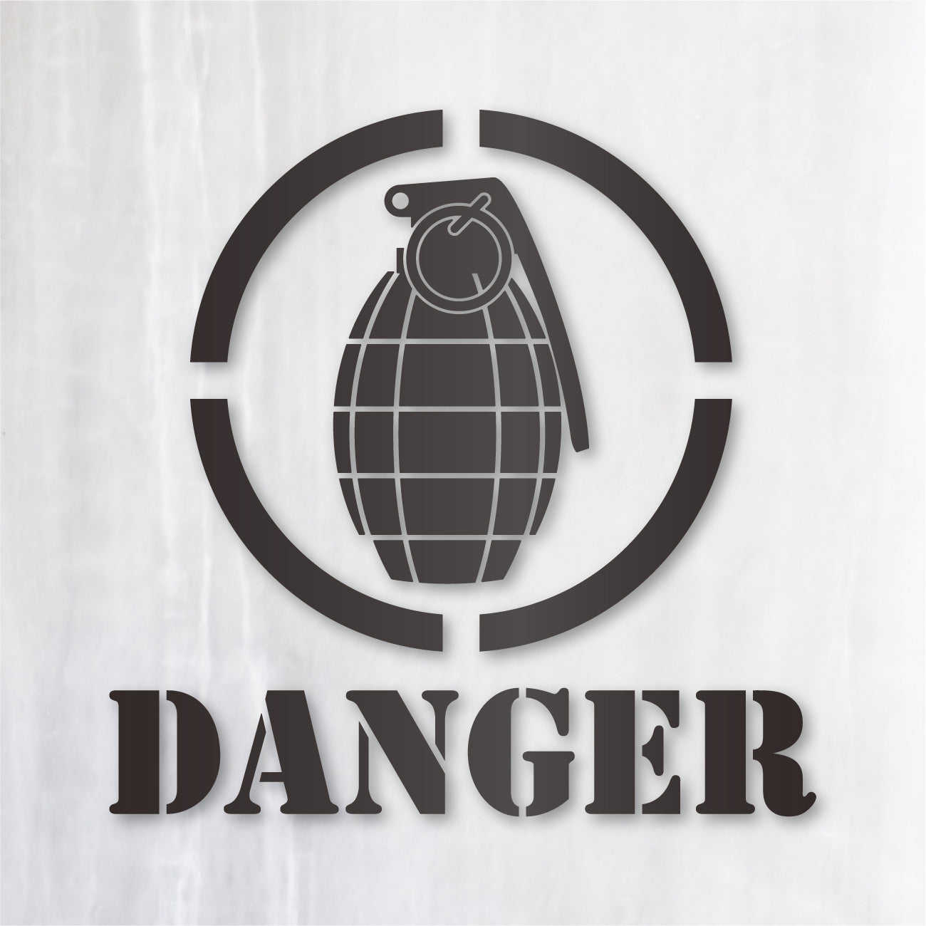 グレネード カッティングステッカー《GRENADE DANGER》超防水・防滴 UV