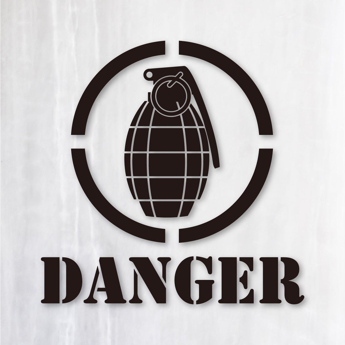 グレネード《GRENADE DANGER》カッティングステッカー ブラック