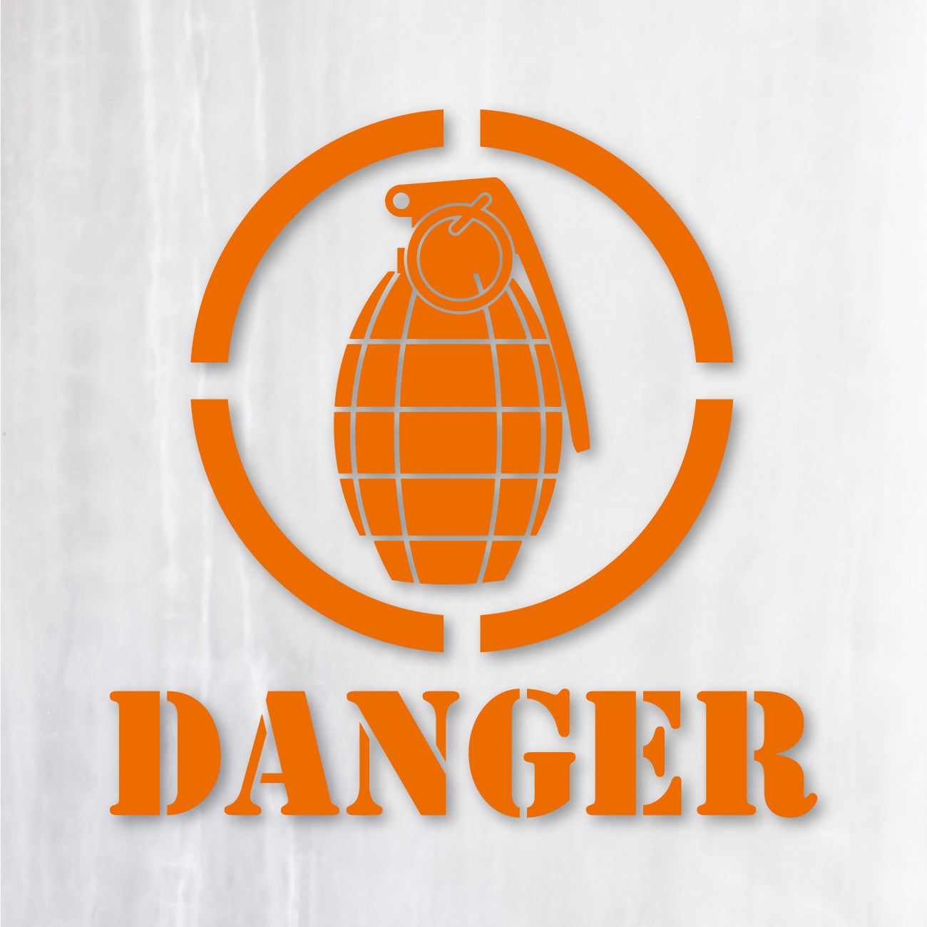 グレネード カッティングステッカー《GRENADE DANGER》超防水・防滴 UV