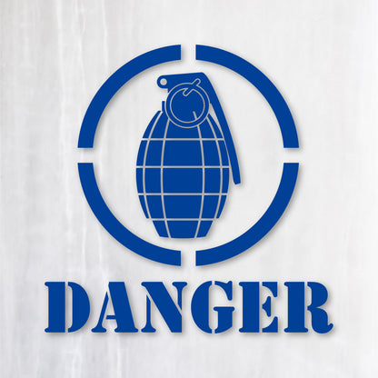 グレネード《GRENADE DANGER》カッティングステッカー ブルー