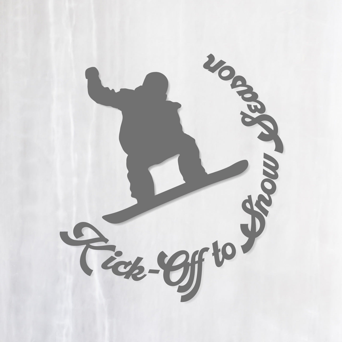 スノーボード カッティングステッカー《Kick-Off to Snow Season
