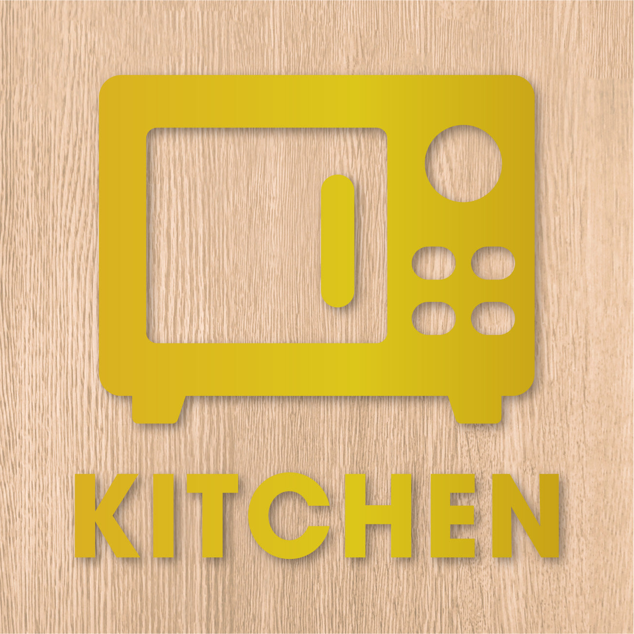 キッチンルーム ピクト カッティングステッカー《KITCHEN ROOM》（超