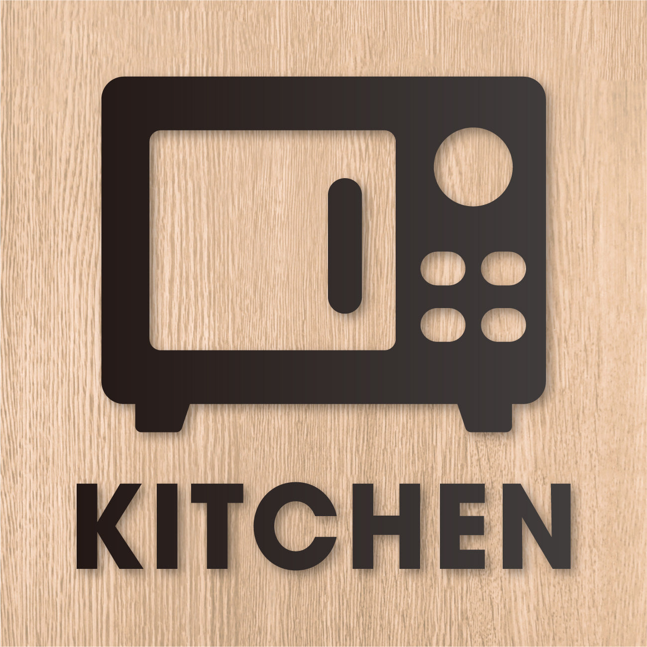 キッチンルーム ピクト カッティングステッカー《KITCHEN ROOM》（超