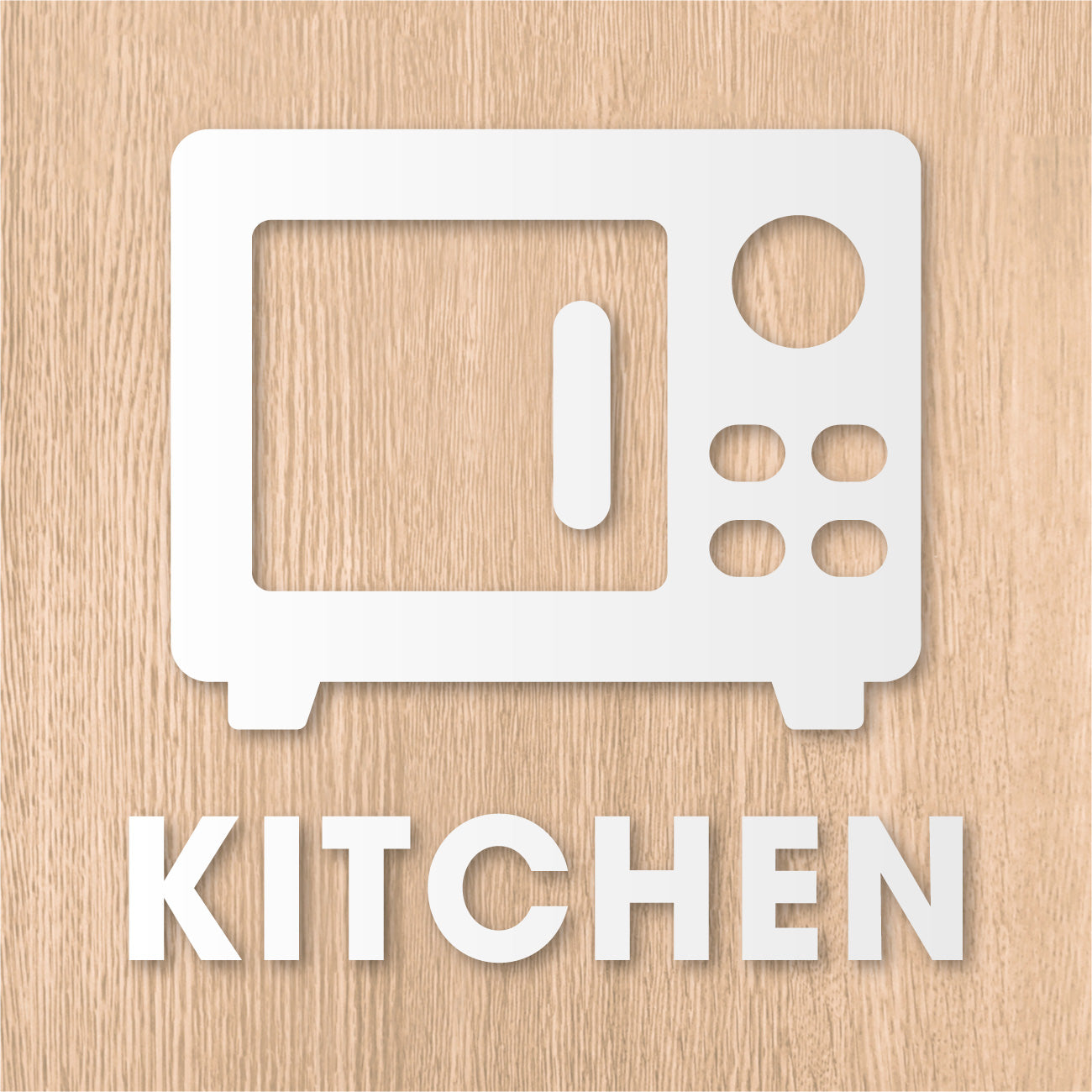 キッチンルーム ピクト カッティングステッカー《KITCHEN ROOM》（超