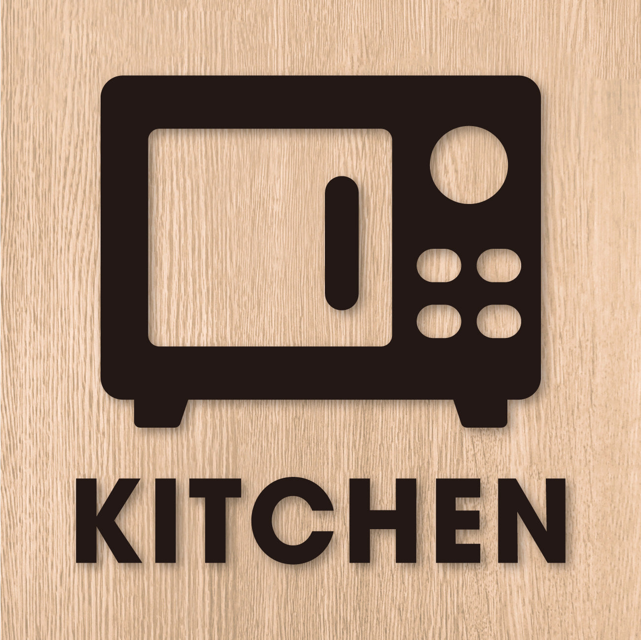 キッチンルーム ピクト カッティングステッカー《KITCHEN ROOM》（超