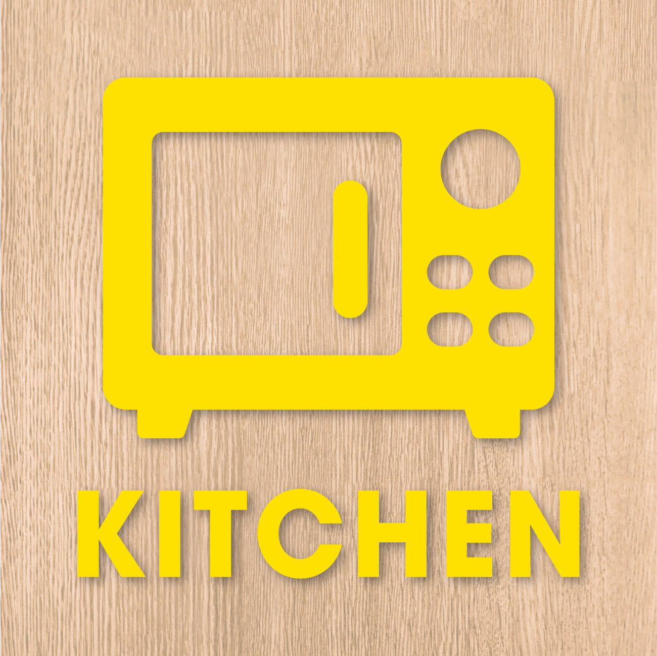 キッチンルーム ピクト カッティングステッカー《KITCHEN ROOM》（超