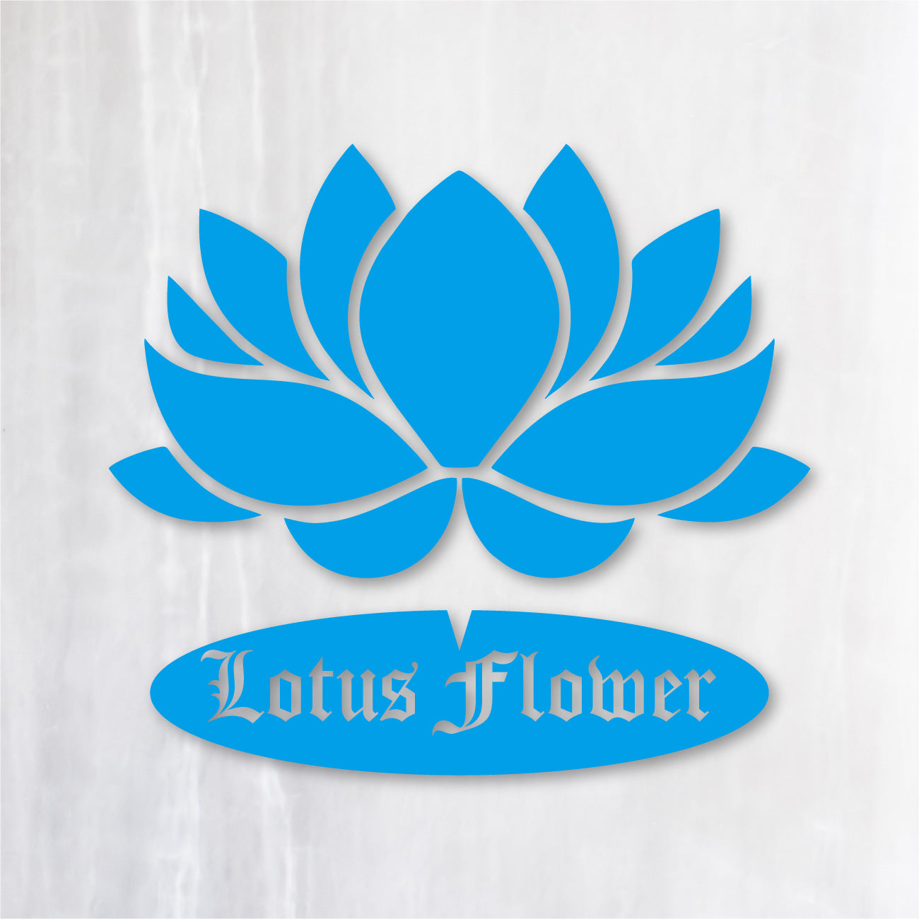 ロータスフラワー カッティングステッカー《Lotus flower》（超防水