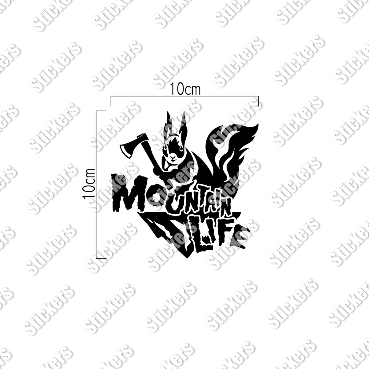 マウンテンライフ《Mountain Life Squirrel》カッティングステッカー