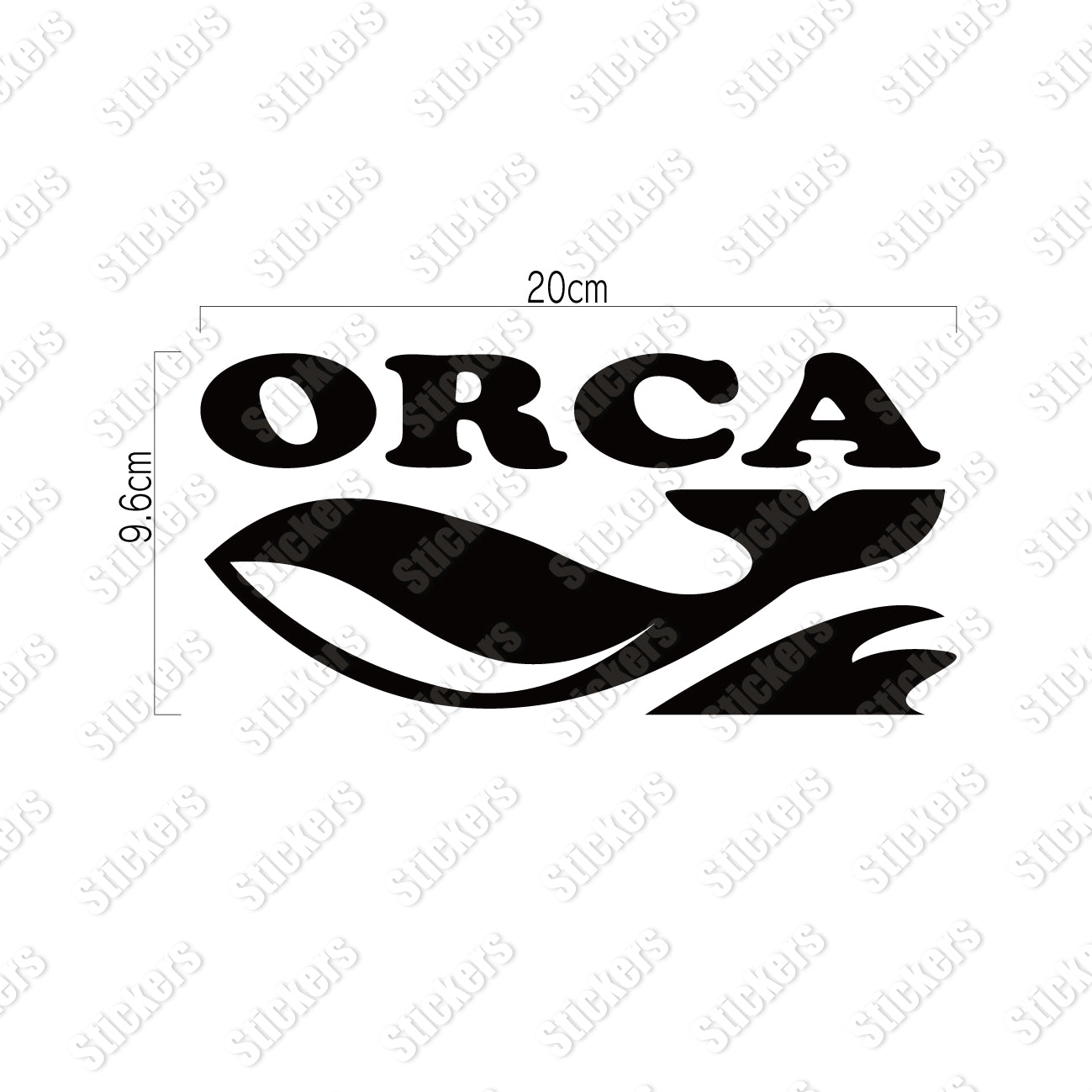 オルカ カッティングステッカー《ORCA》（超防水・防滴 UVカット