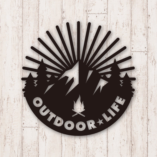 アウトドア ライフ《OUTDOOR LIFE》カッティングステッカー