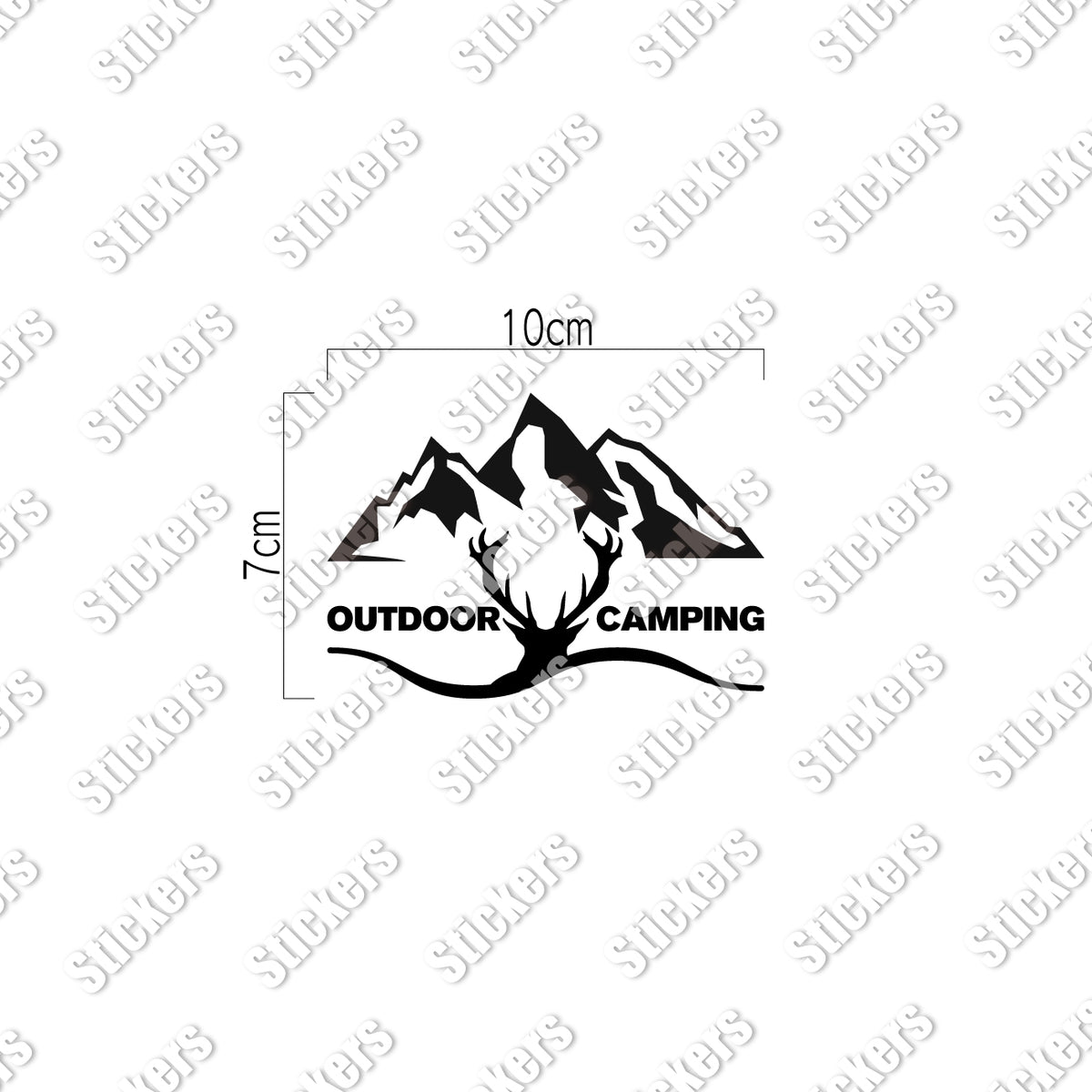 アウトドア キャンピング《OUTDOOR CAMPING》カッティングステッカー